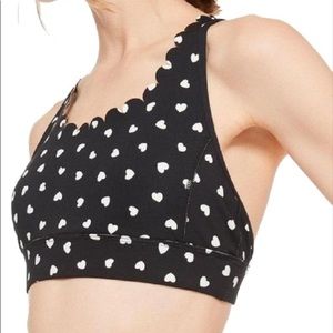 KATE SPADE SCALLOPED SPORTS BRA